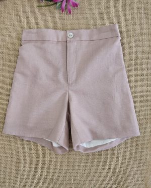 A Pantalón niño corto R400254 Rosa maquillaje