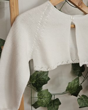 A Chaqueta punto bolero R120878 Crudo