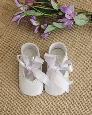Zapatito Bebé sin suela Merceditas P020343 Blanco