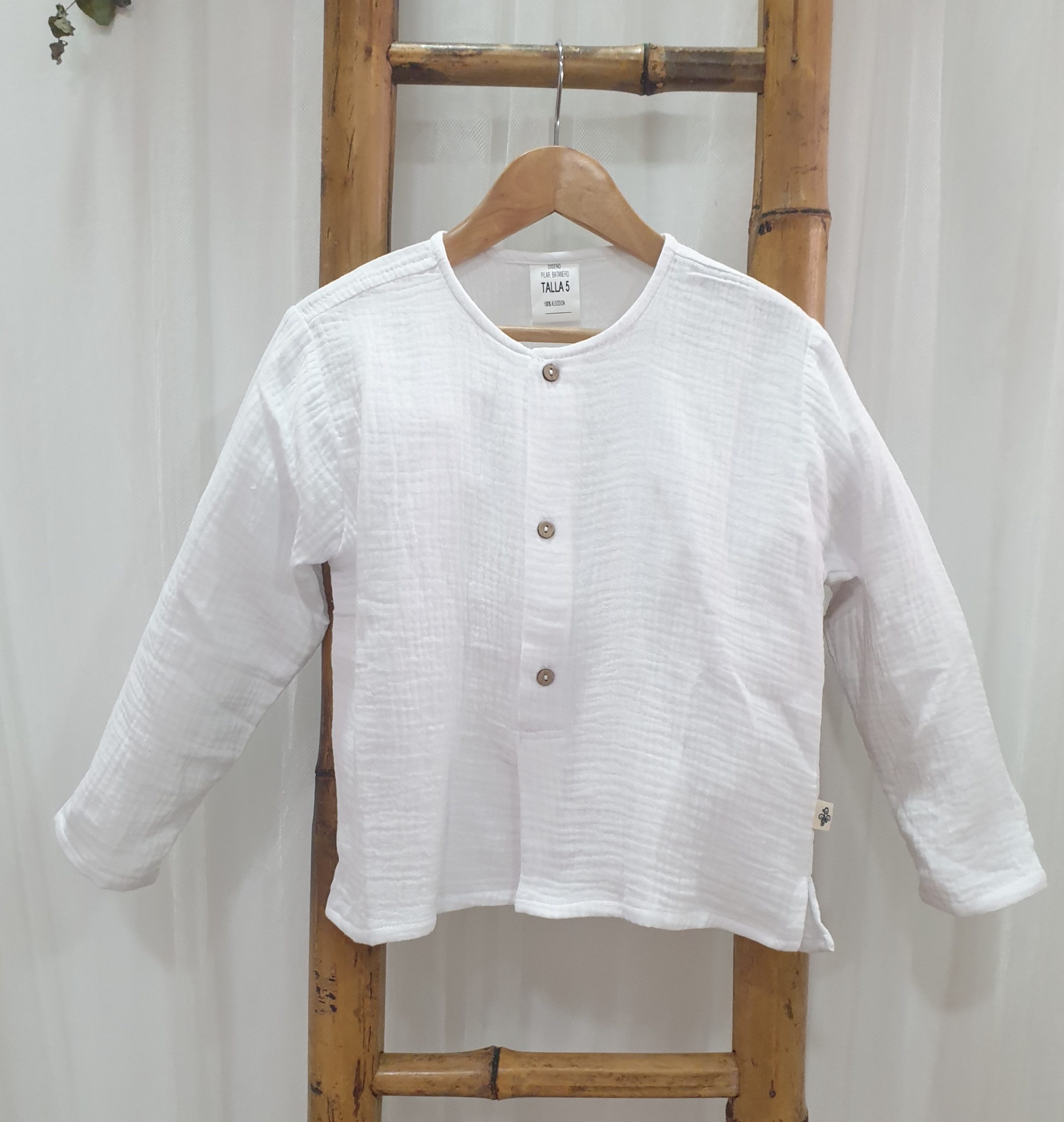 A Camisa 100% algodón Blanca R130424