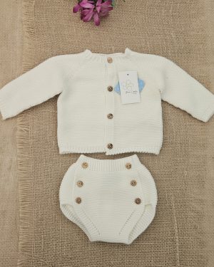 A Conjunto punto bebé 2 piezas R091389 Crudo