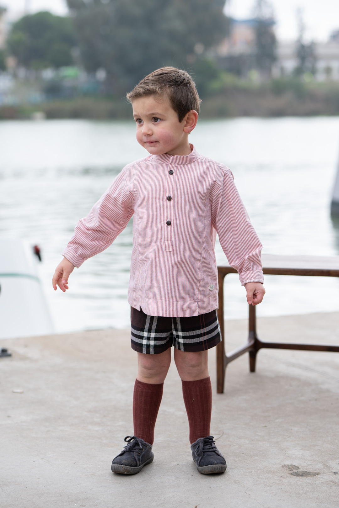 A Conjunto niño pantalón cuadros José Varón R250208