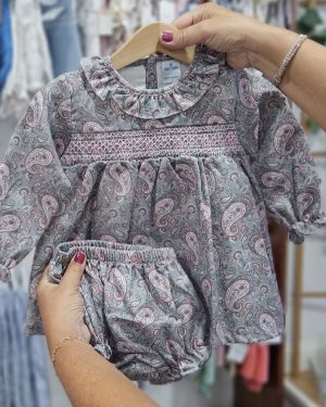 jesusito para niña con braguitas liberty punto smock