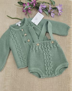 A Conjunto peto + chaqueta punto R091399 Jade