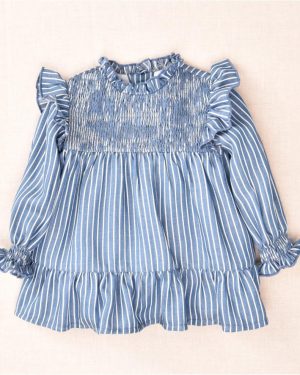 A Vestido denim rayas José Varón R190992