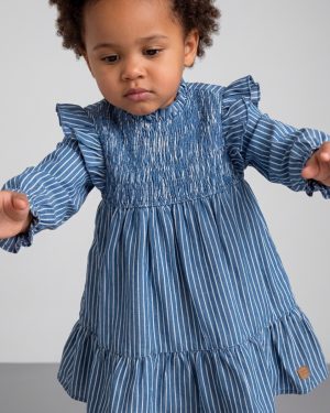A Vestido denim rayas José Varón R190992