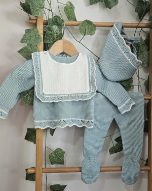 A Conjunto punto pecherin tela R091407 Verde
