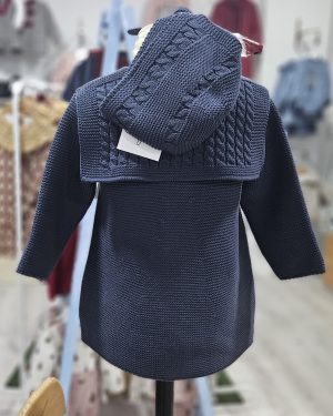 A Abrigo + capota punto bobo / ochos Sigar R450101 Carbón