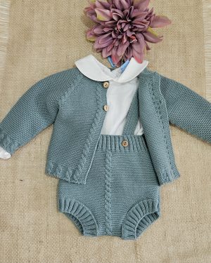 A Conjunto punto bebé 3 piezas R091409 Jade