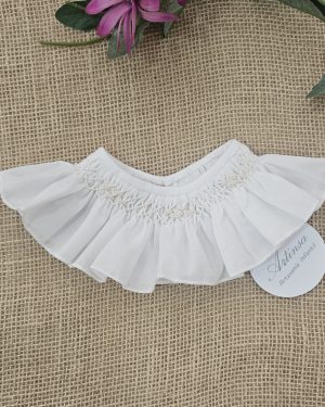 cuello punto smock para bebé