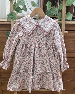 A Vestido para niña flores cuello R190998